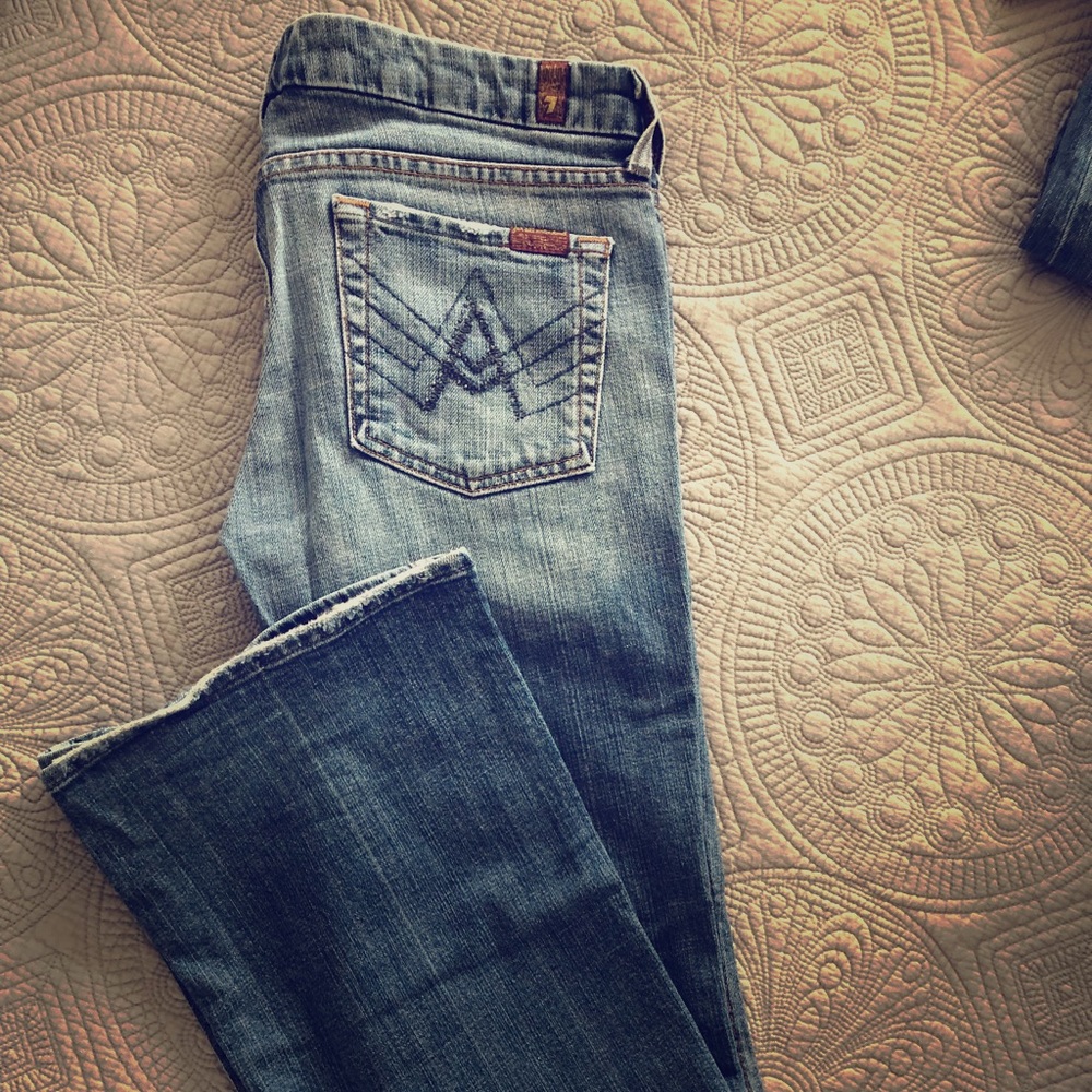 7 for all Mankind Medium Wash “A” Pocket Jeans